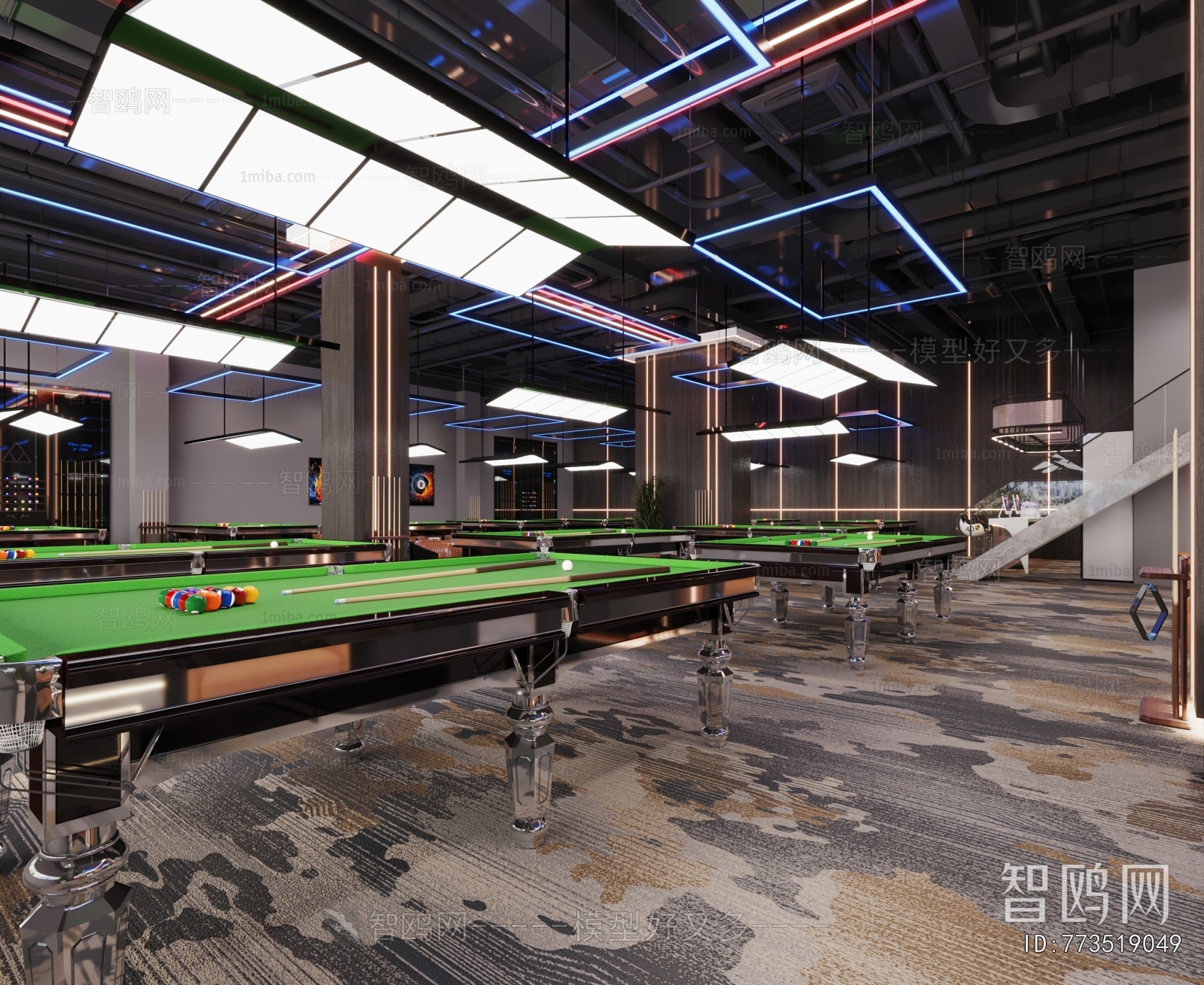 Modern Billiard Room
