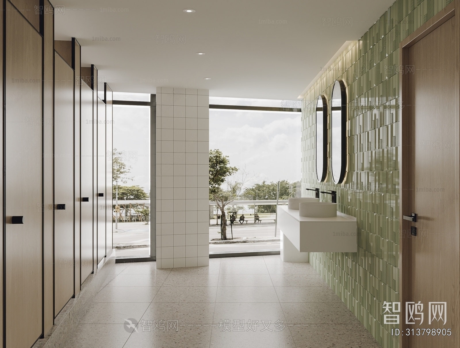 Modern Public Toilet