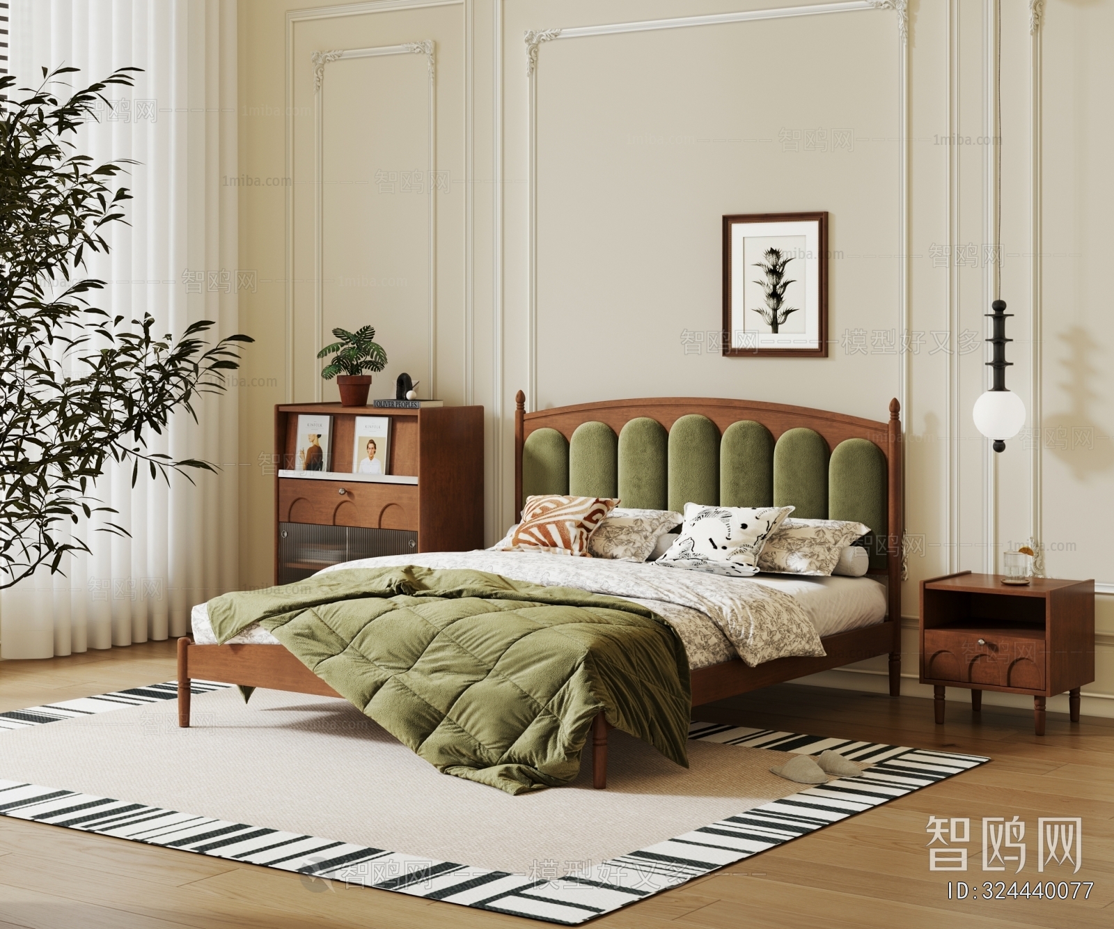 French Style Double Bed