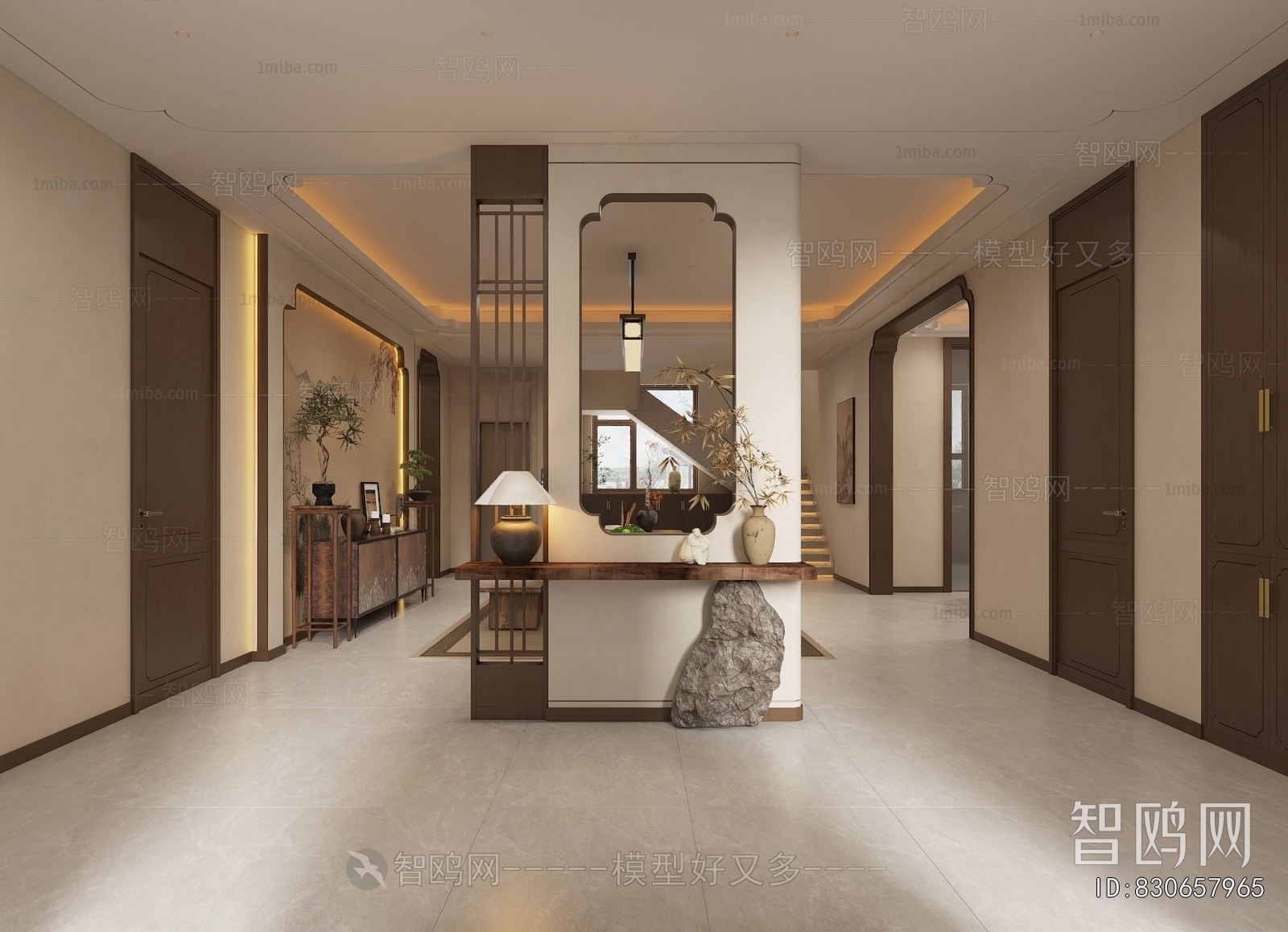 New Chinese Style Hallway