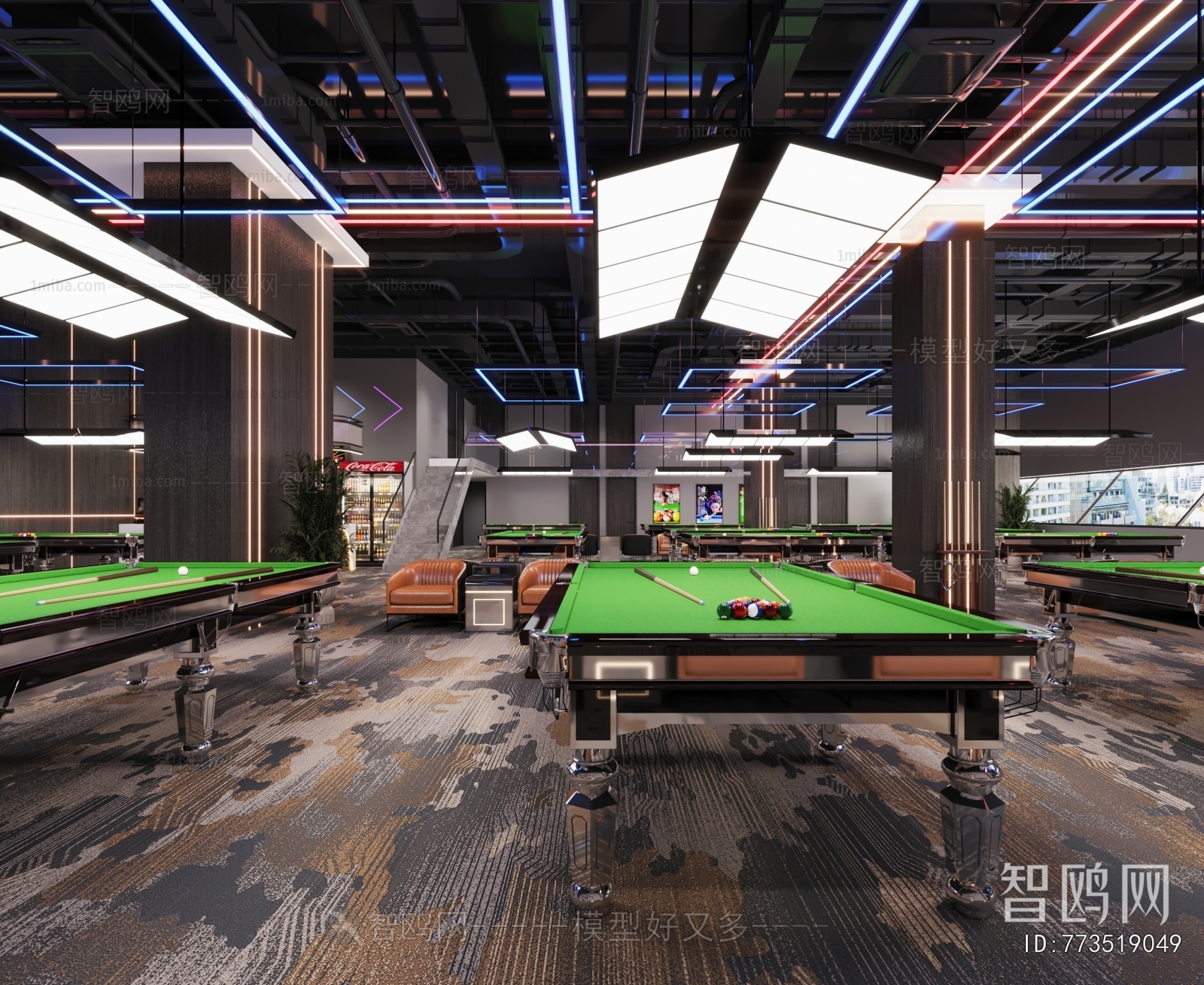 Modern Billiard Room