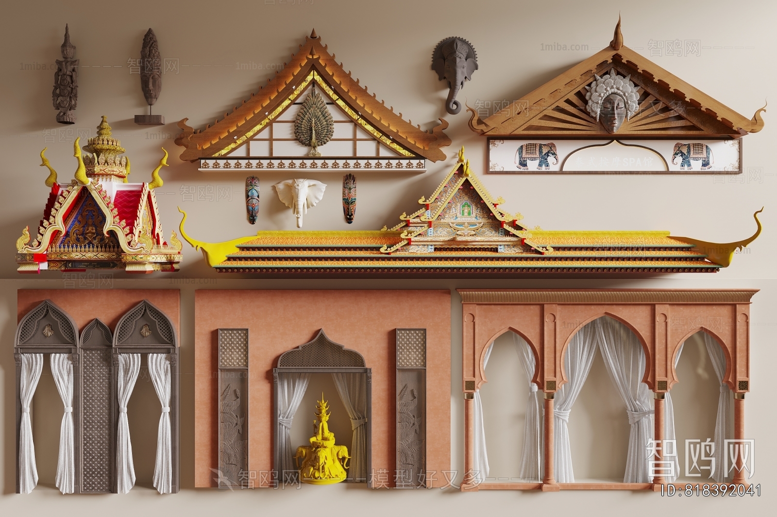 Southeast Asian Style Door