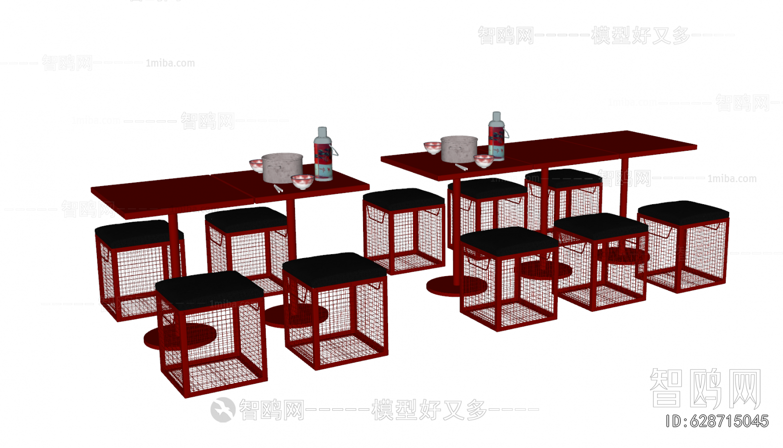 Industrial Style Dining Table And Chairs