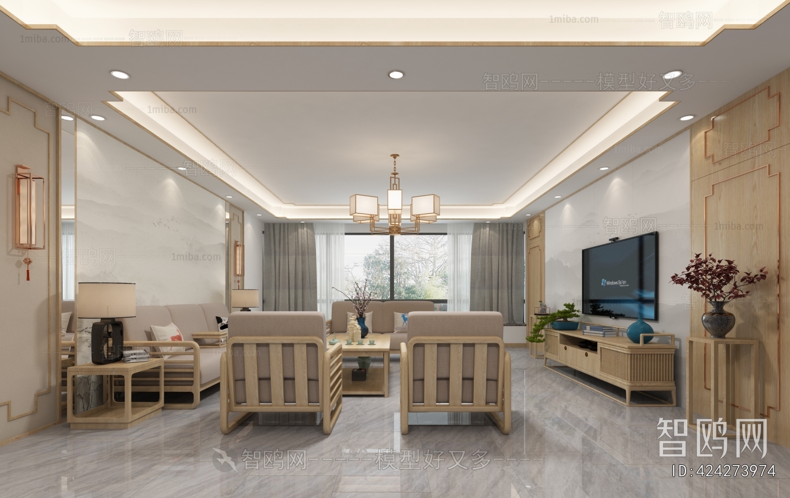 New Chinese Style Dining Room