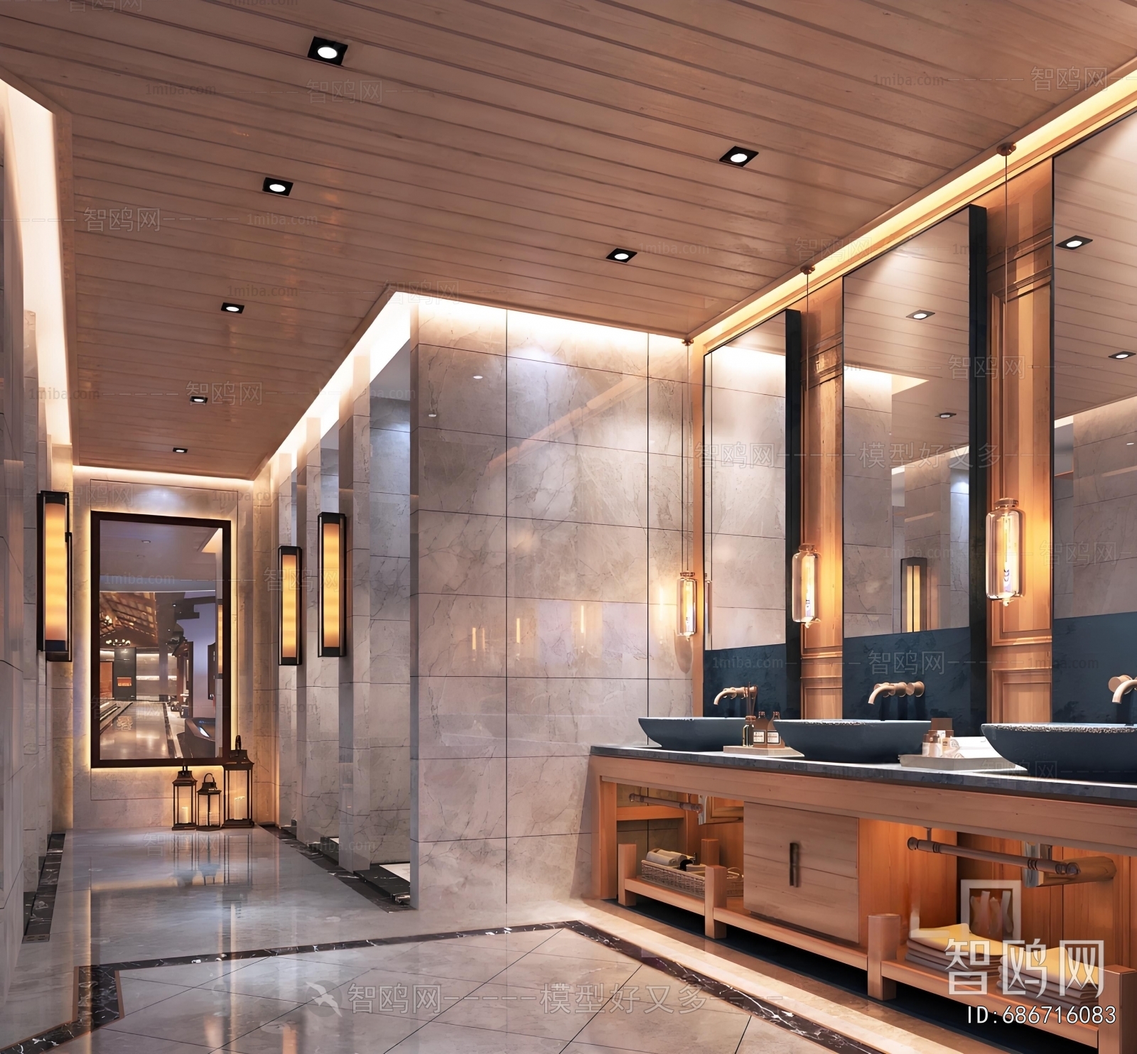 New Chinese Style Public Toilet