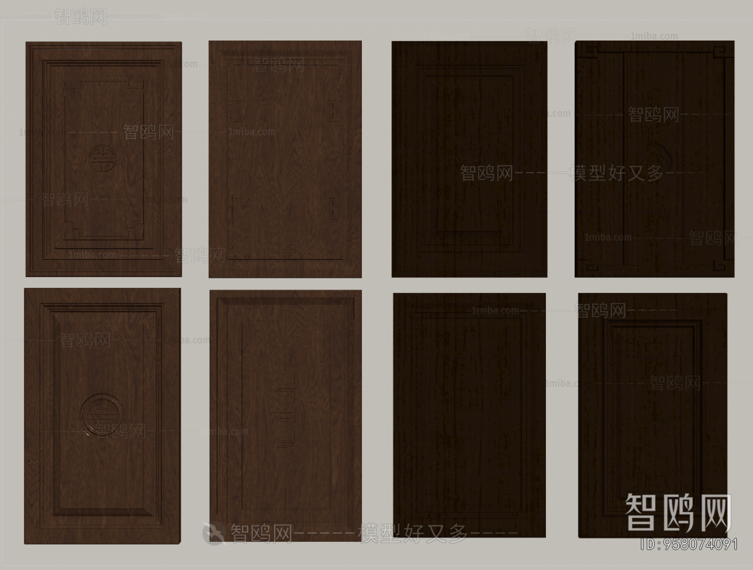 New Chinese Style Door Panel