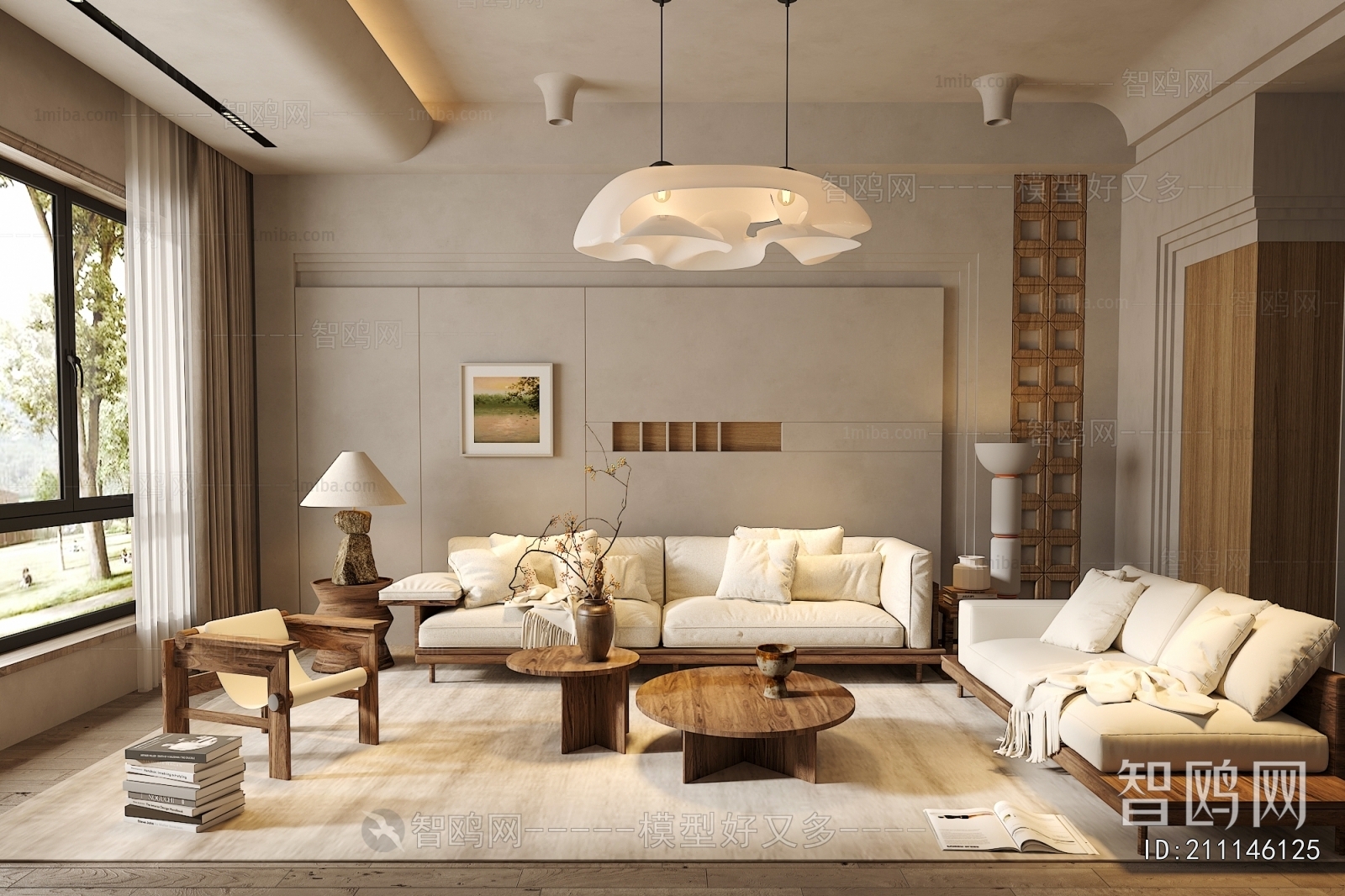 Wabi-sabi Style A Living Room