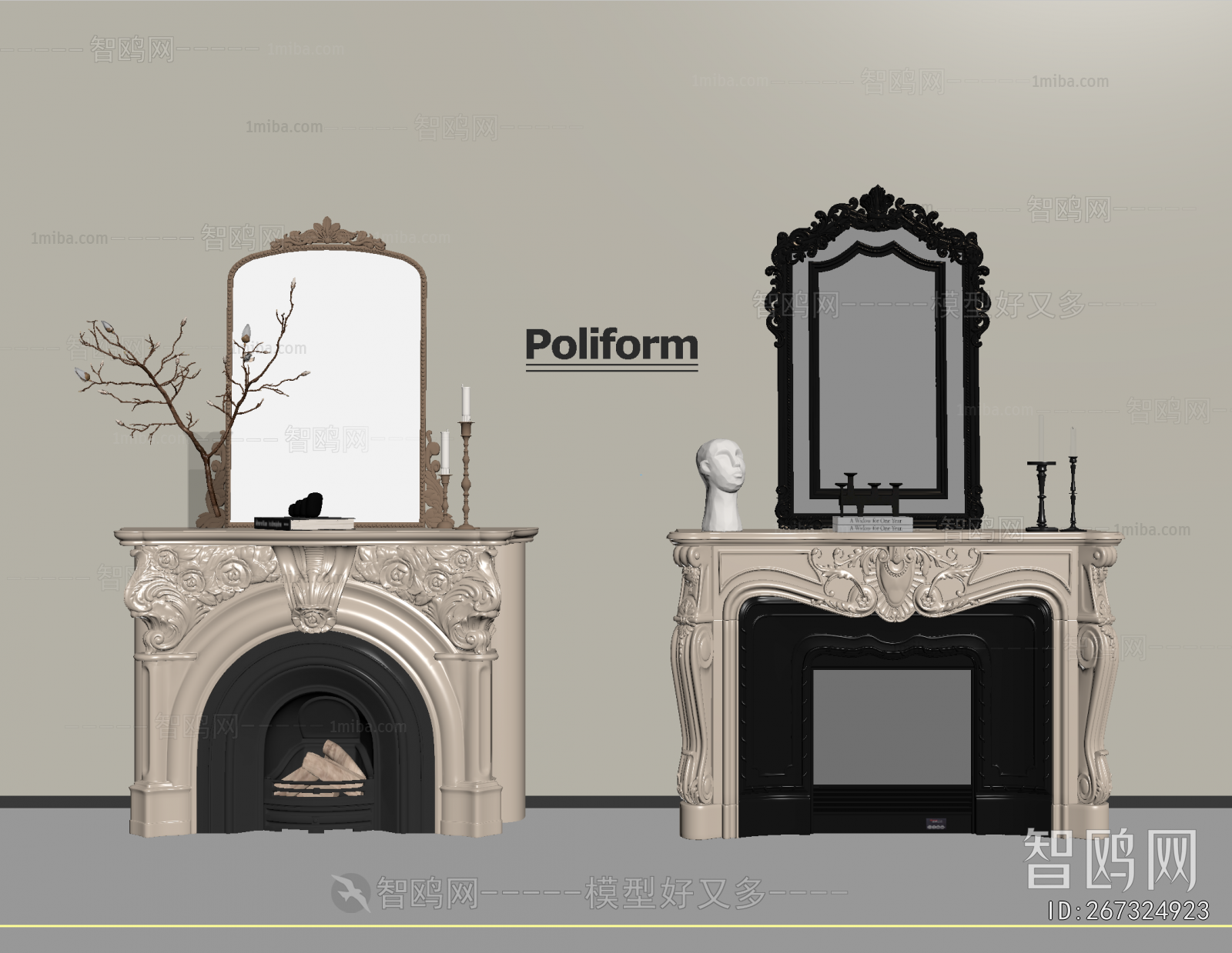 French Style Fireplace