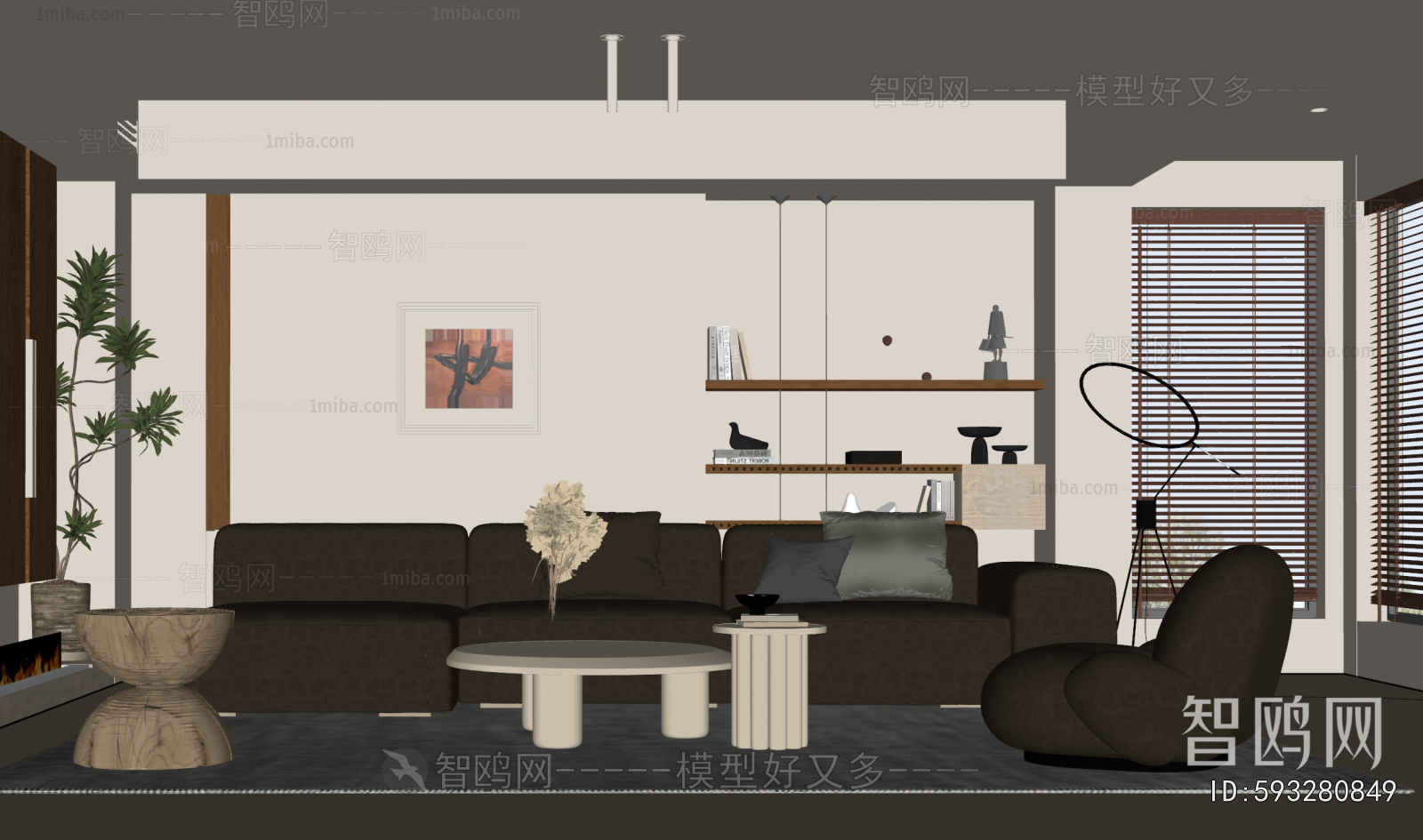 Wabi-sabi Style A Living Room