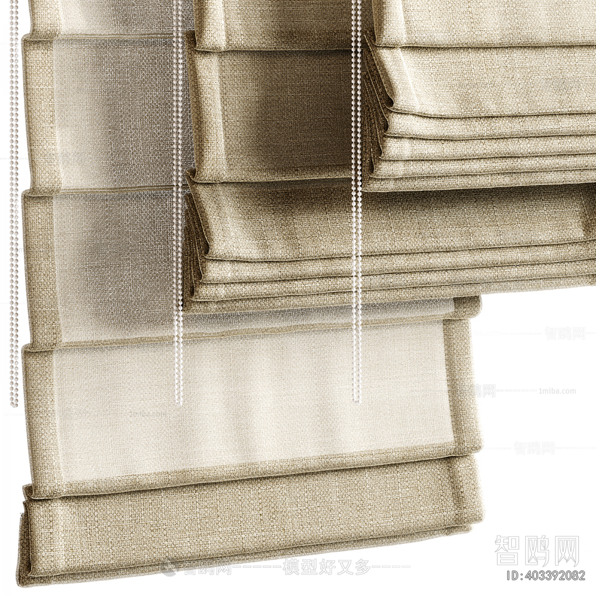 New Chinese Style Roman Curtain