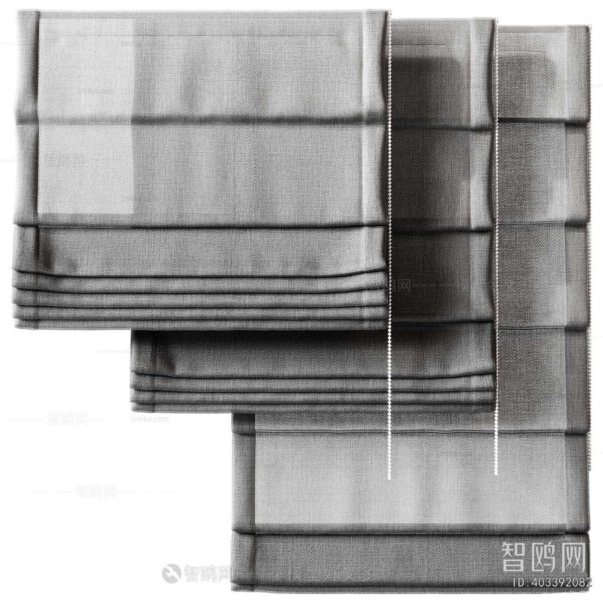 New Chinese Style Roman Curtain