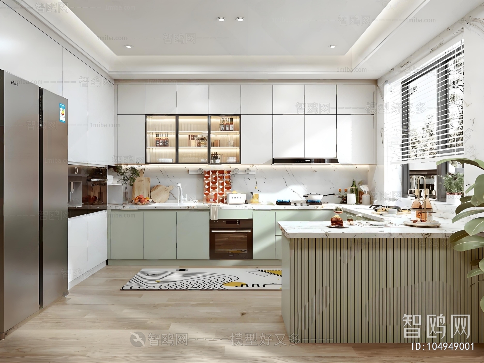 Nordic Style Open Kitchen