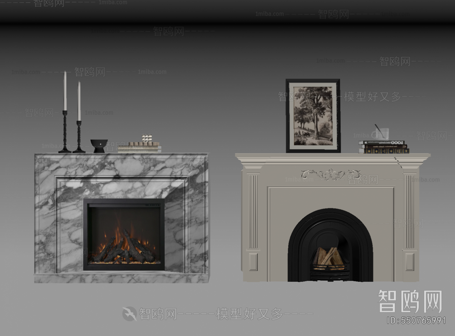 French Style Fireplace
