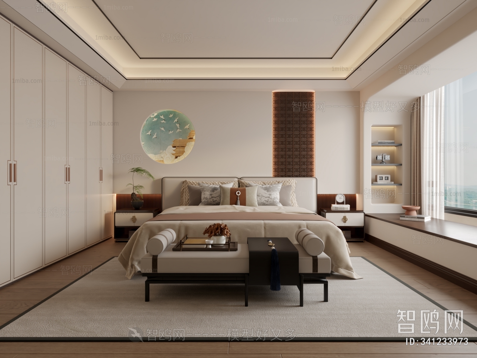 New Chinese Style Bedroom