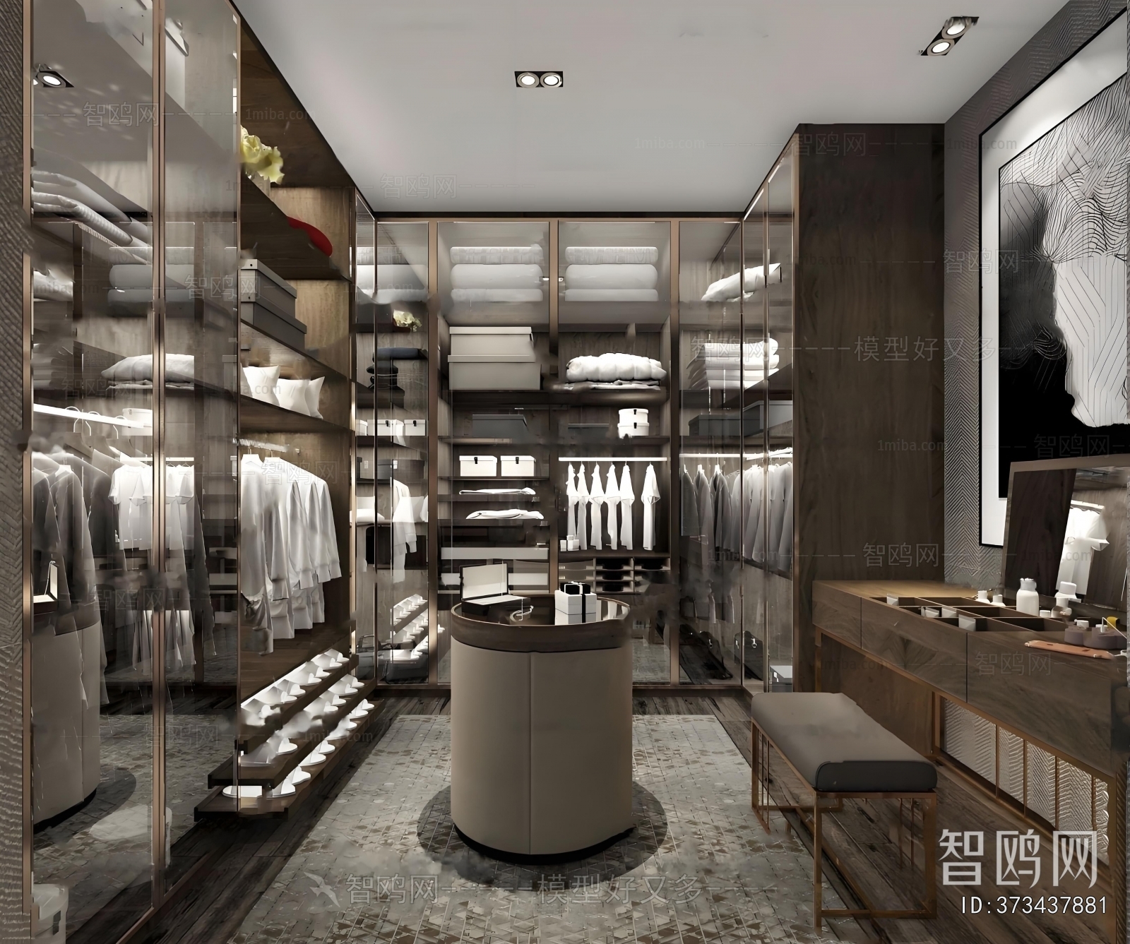 Modern Clothes Storage Area