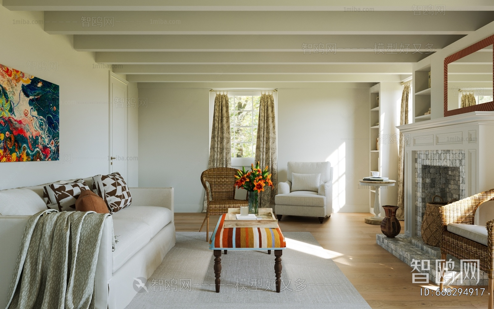 American Style A Living Room