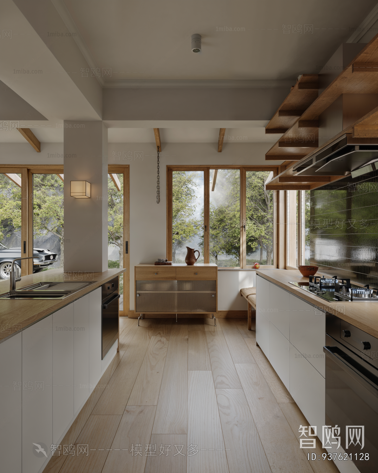 Nordic Style Open Kitchen