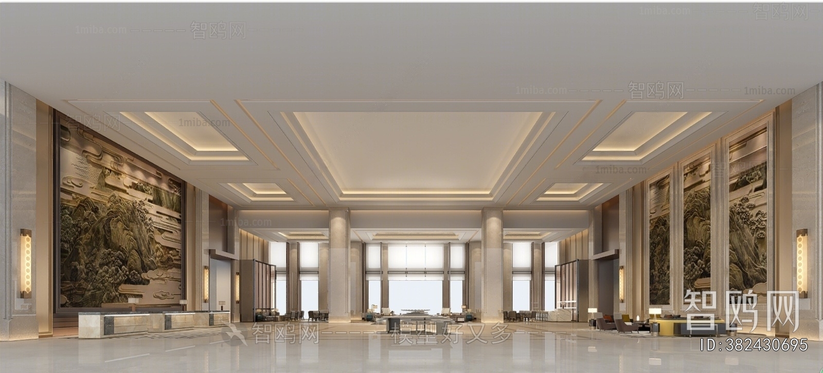 New Chinese Style Lobby Hall