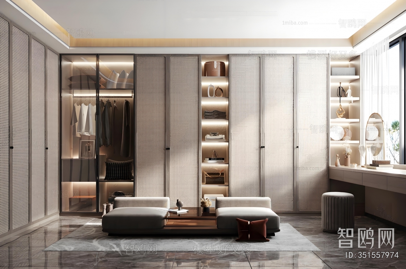 Modern Clothes Storage Area