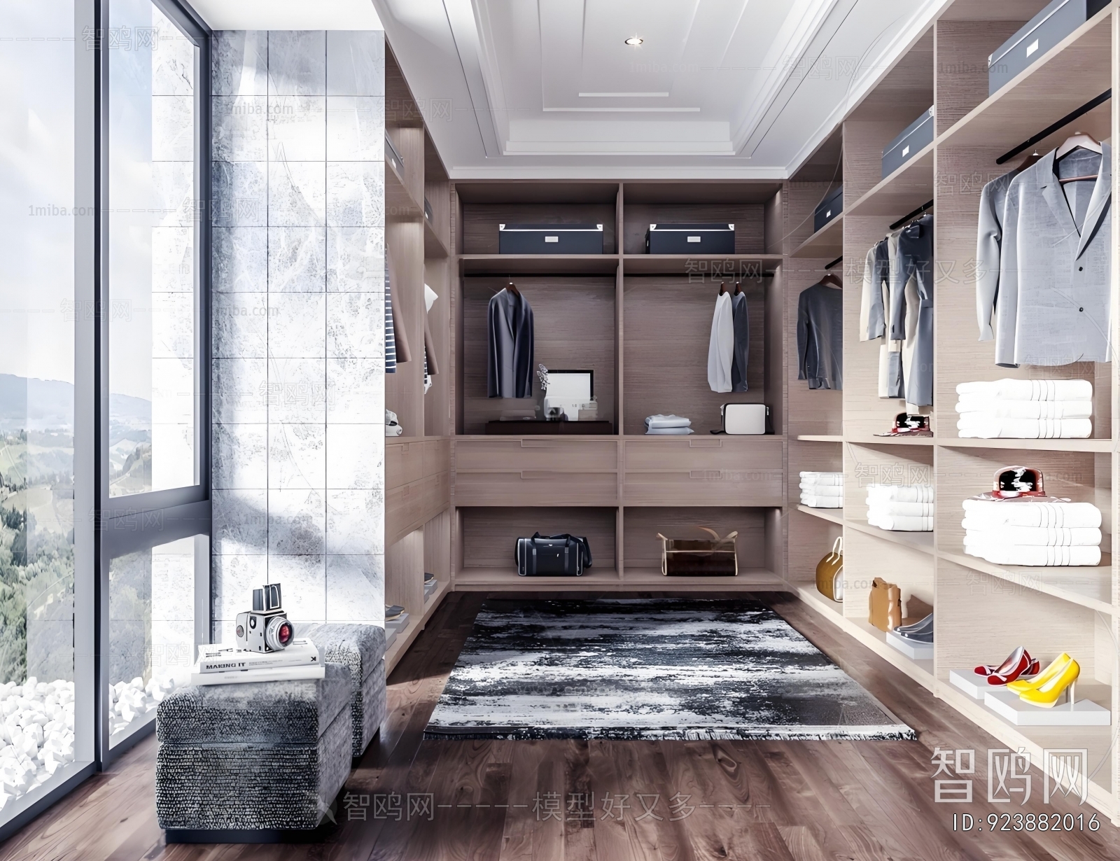 Modern Clothes Storage Area