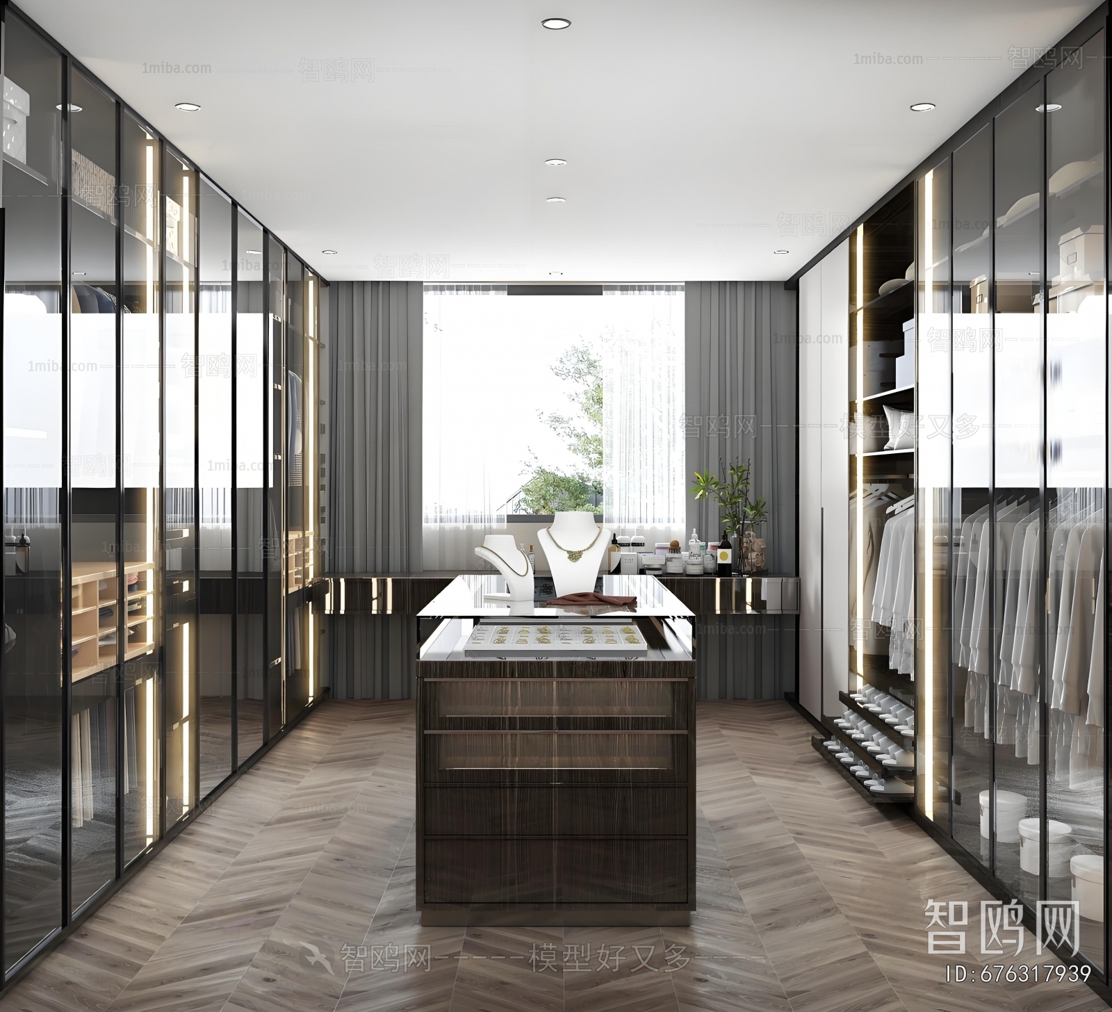 Modern Clothes Storage Area