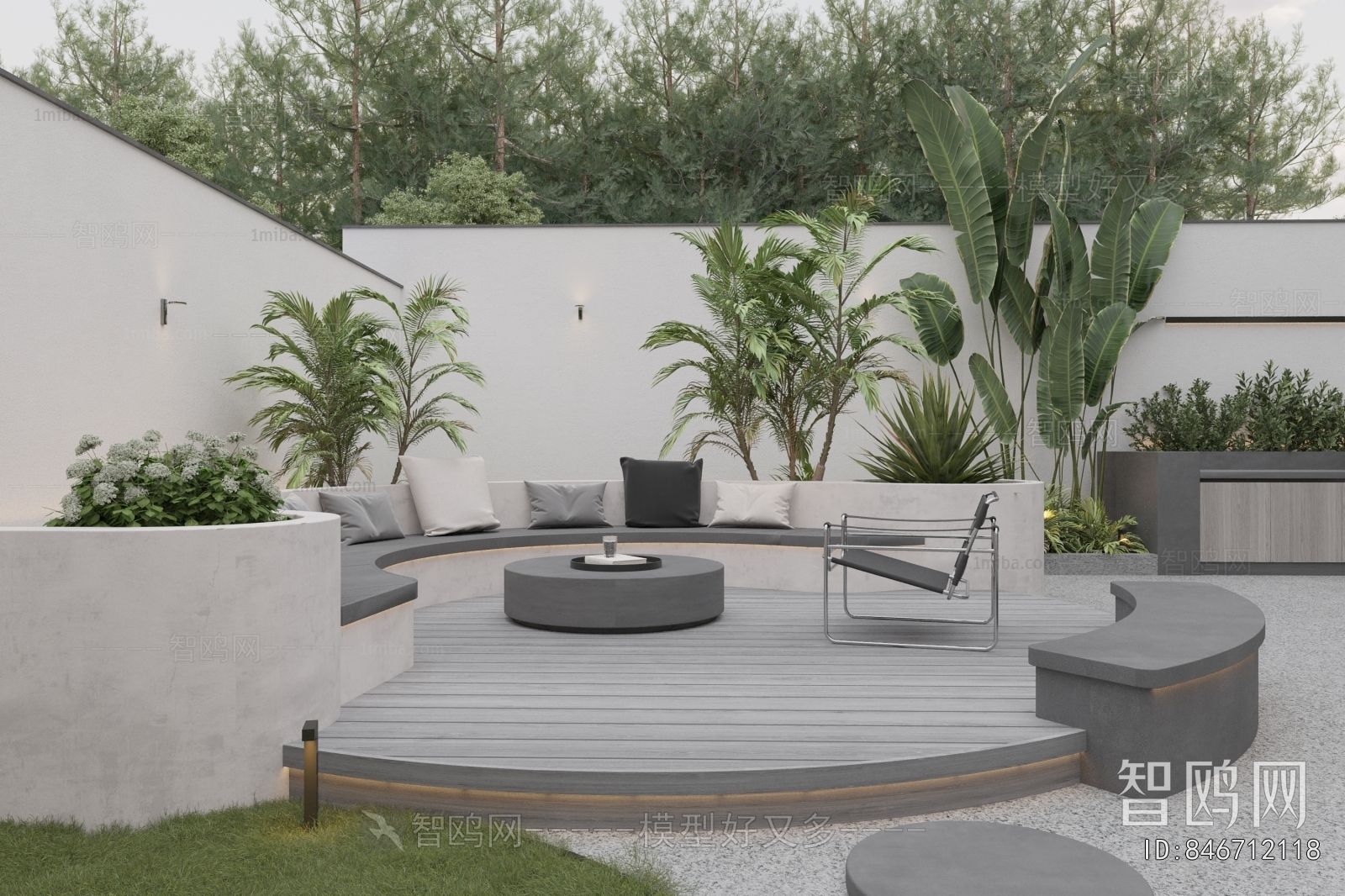 Modern Courtyard/landscape