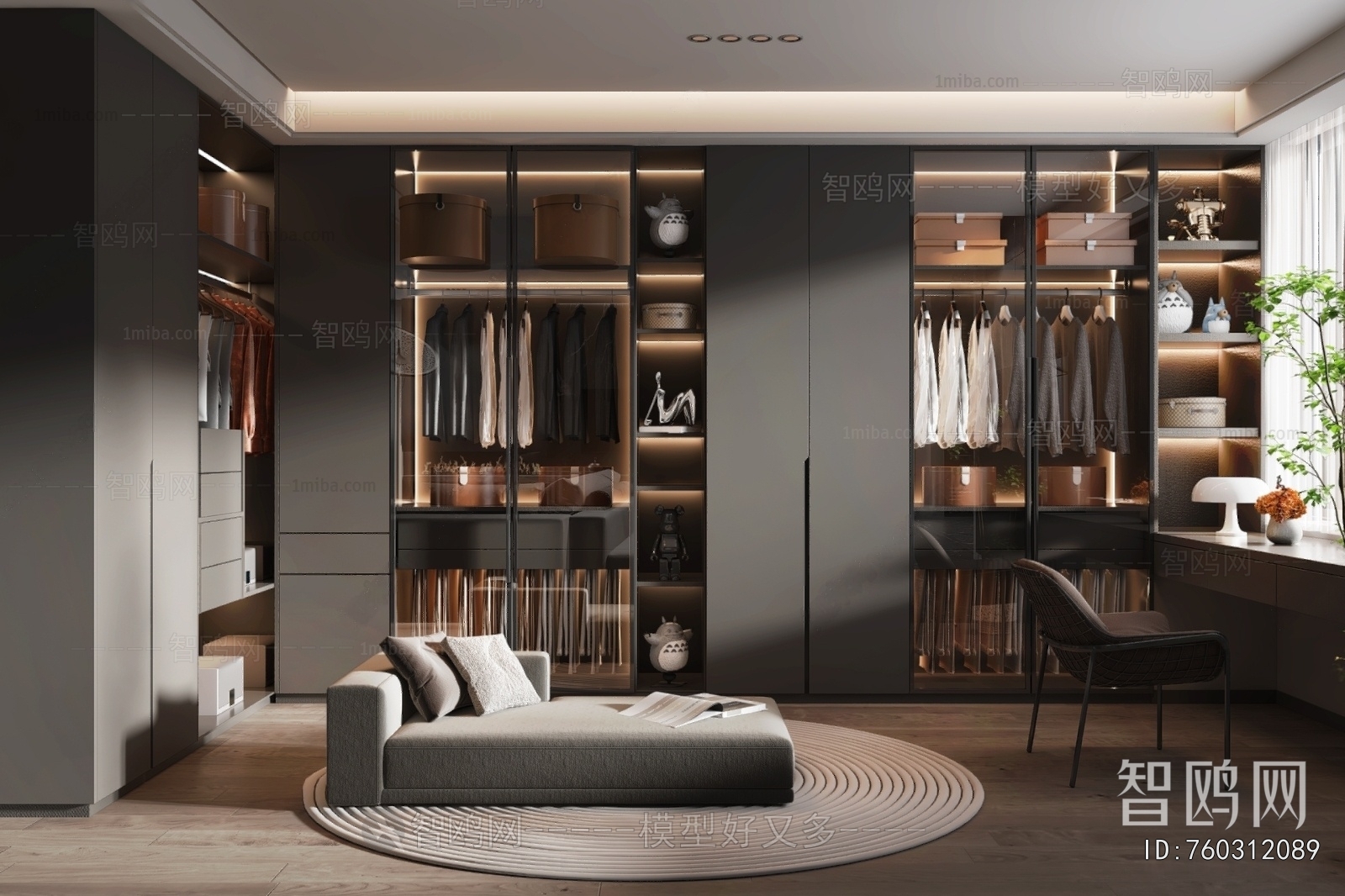 Modern Clothes Storage Area