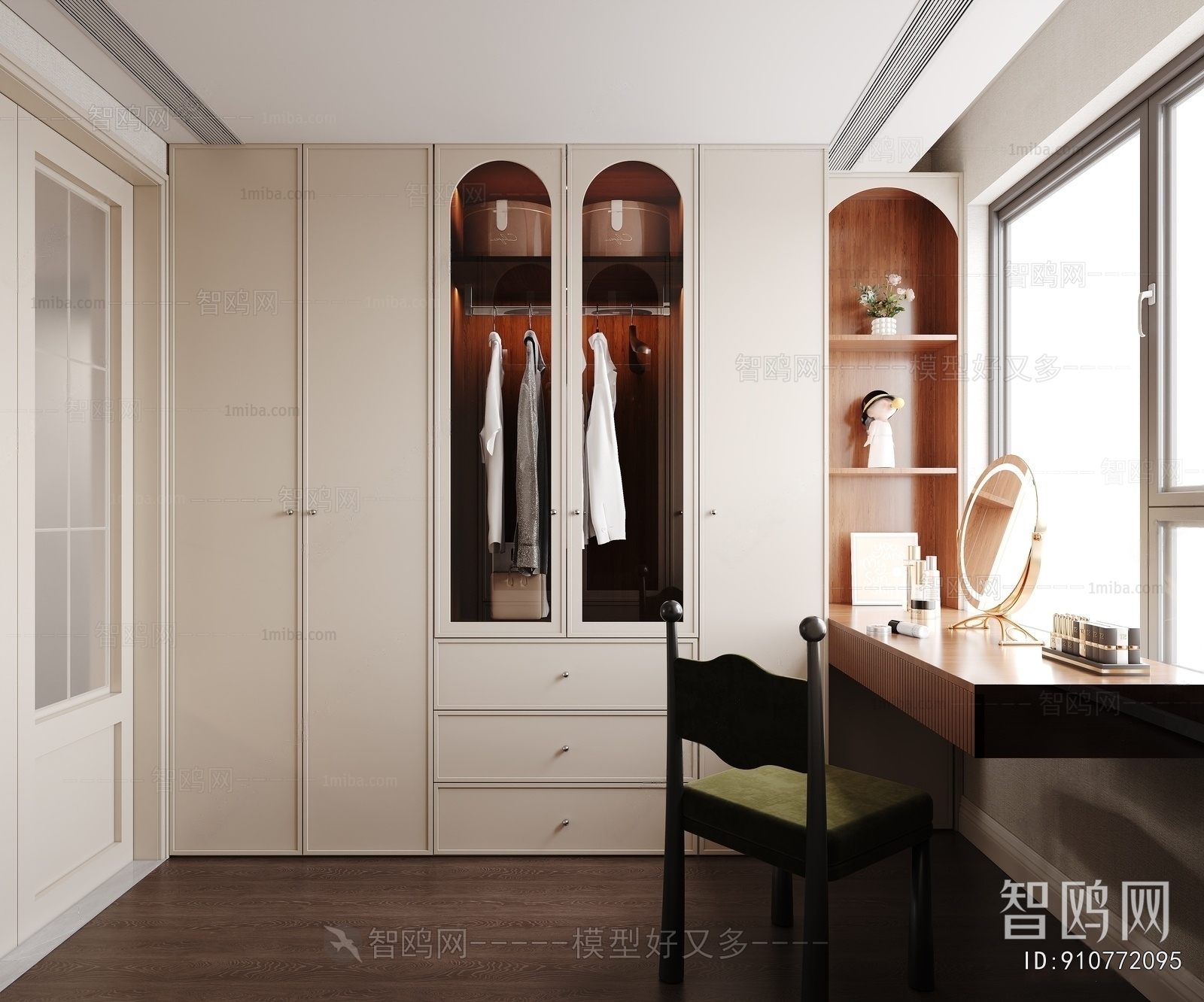 French Style Clothes Storage Area