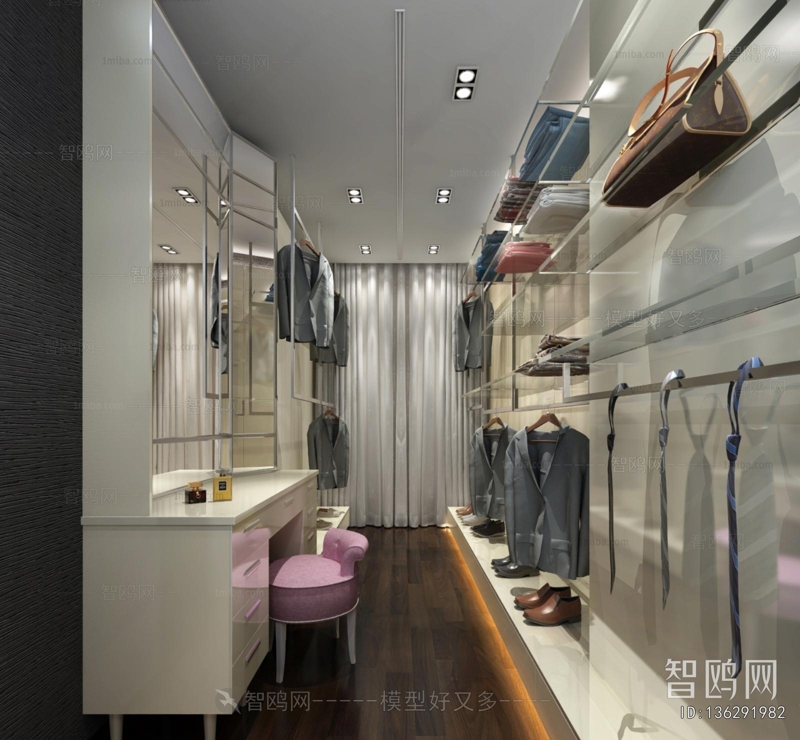 Modern Clothes Storage Area