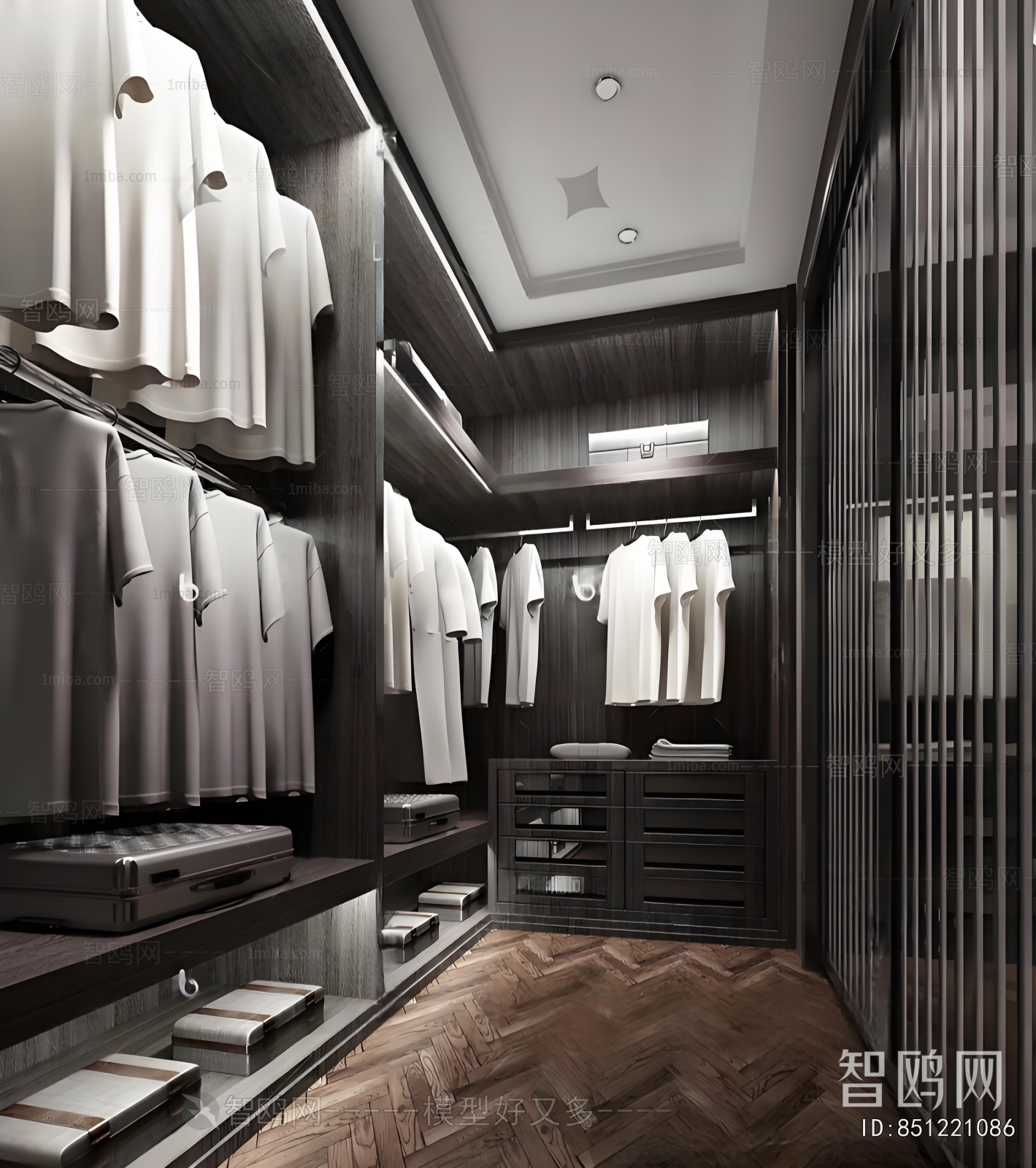 Modern Clothes Storage Area