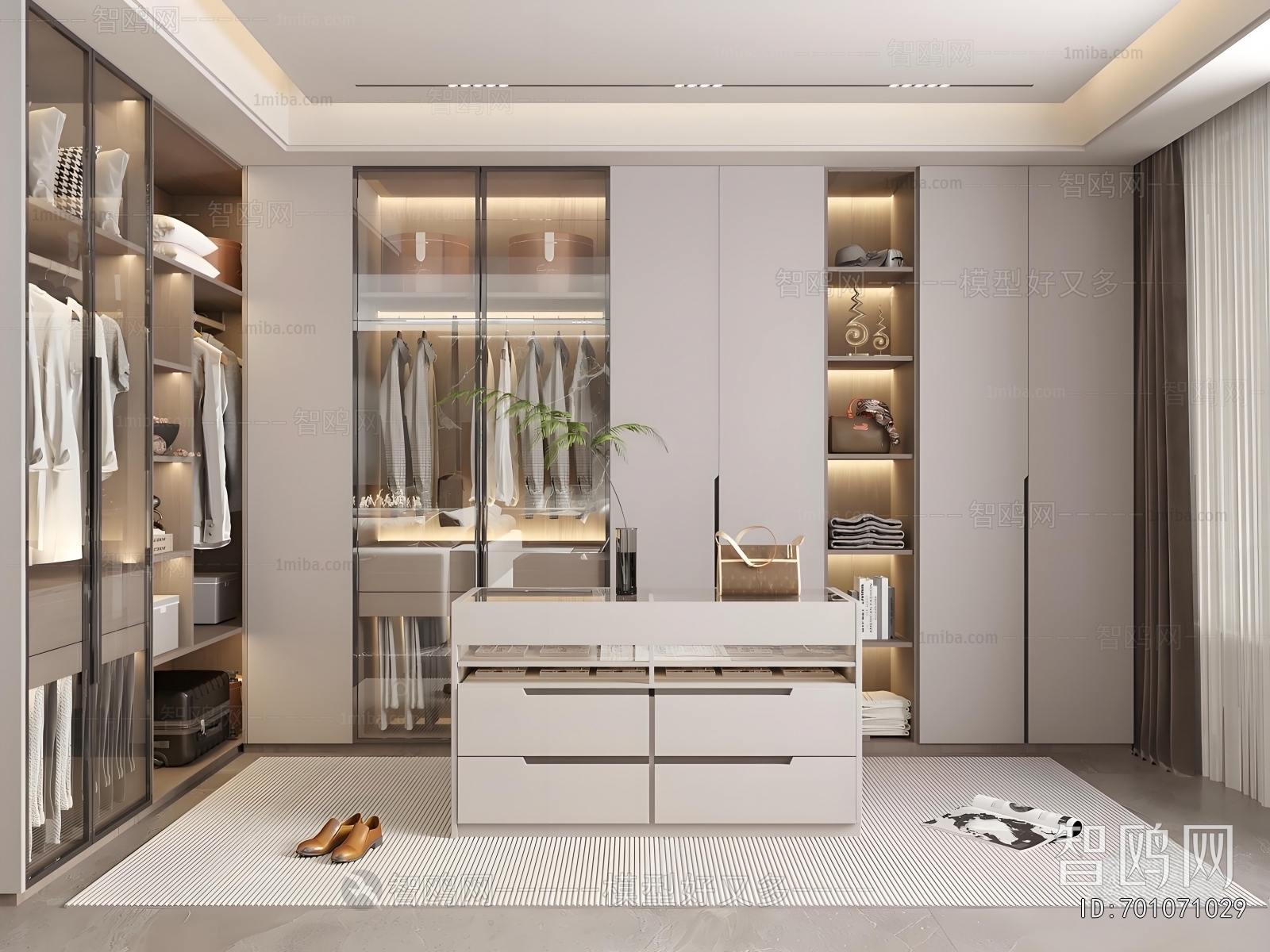 Modern Clothes Storage Area
