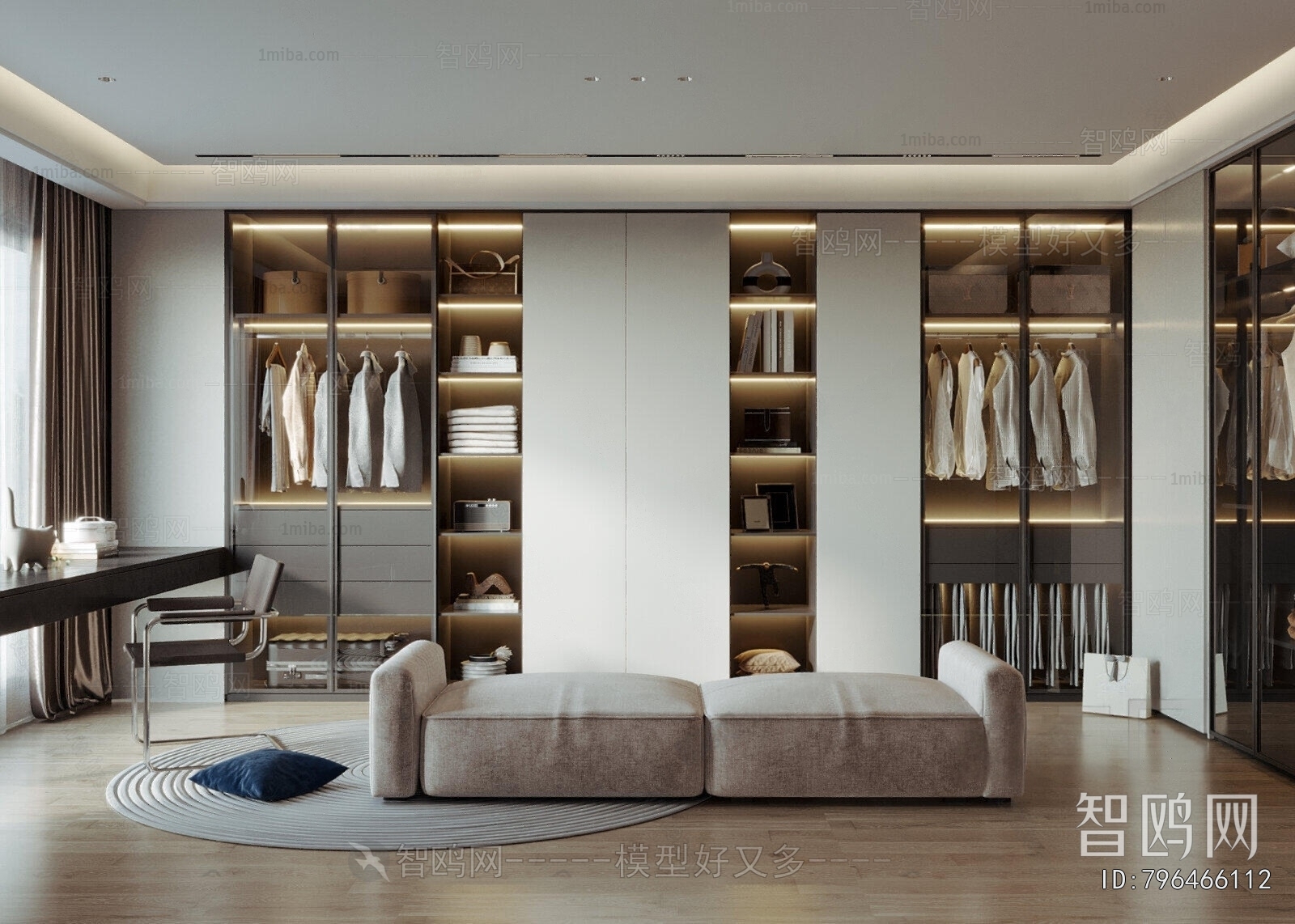 Modern Clothes Storage Area