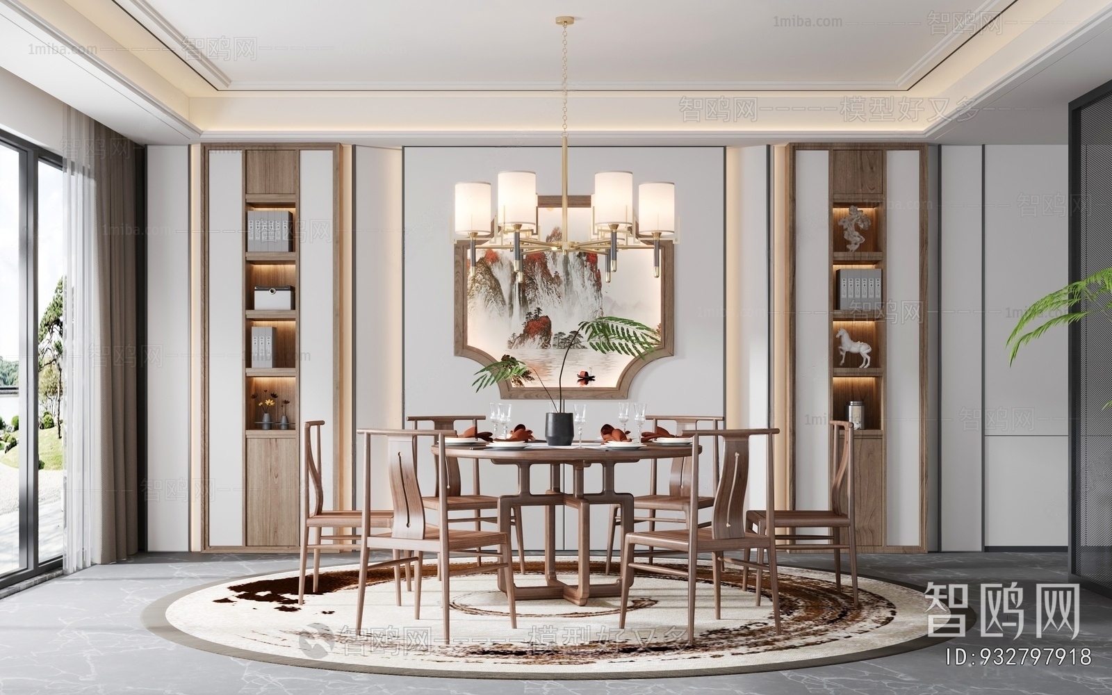 New Chinese Style Dining Room