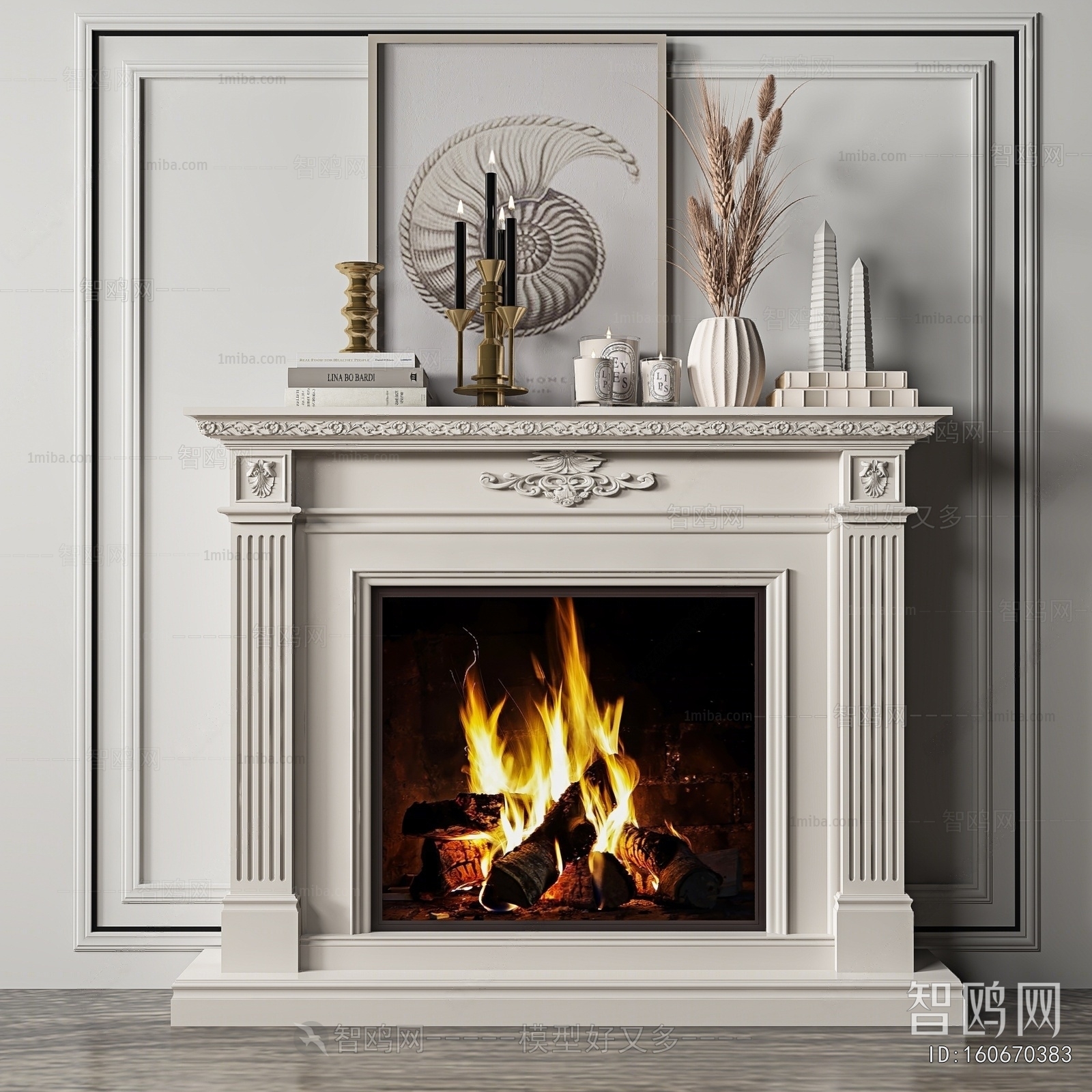 French Style Fireplace