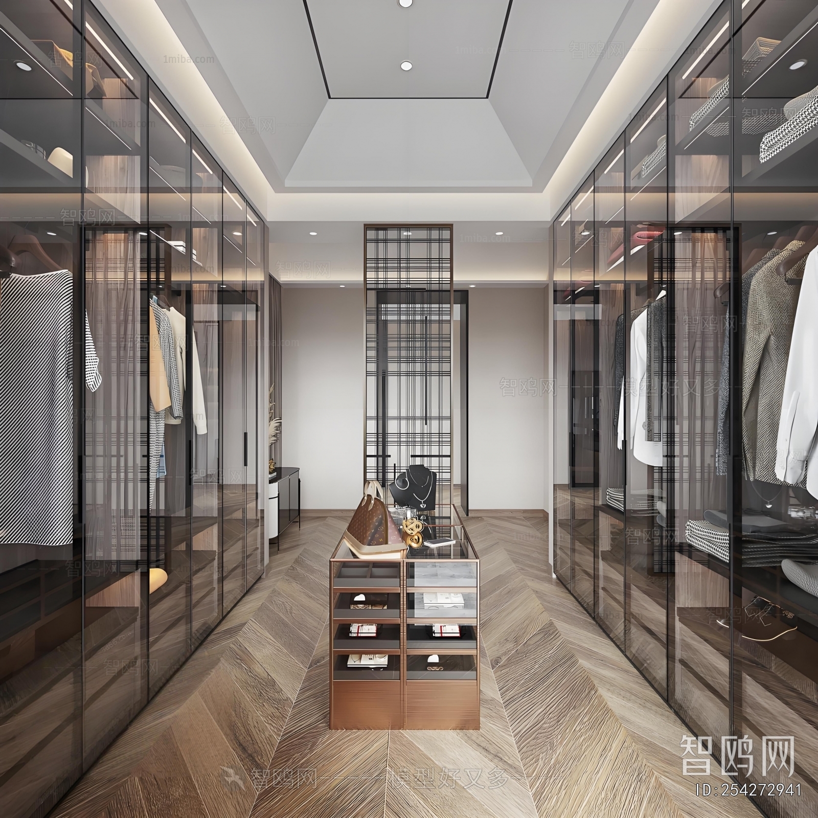 Modern Clothes Storage Area