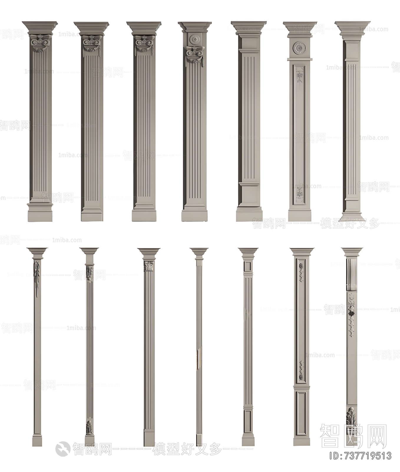 European Style Roman Pillar