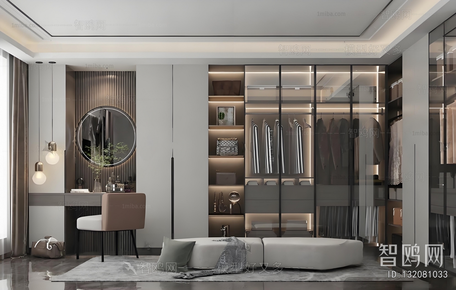 Modern Clothes Storage Area