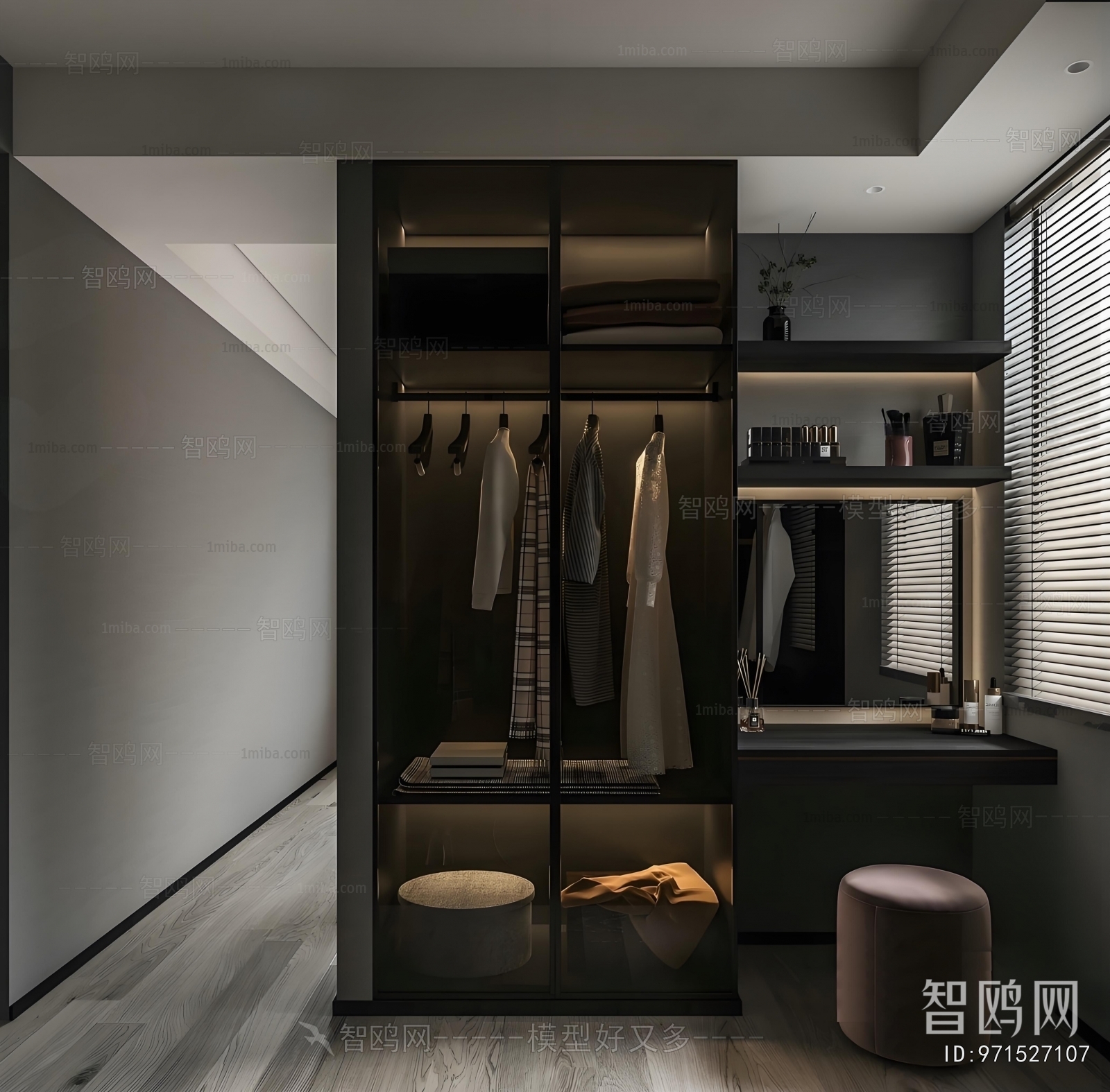 Modern Clothes Storage Area