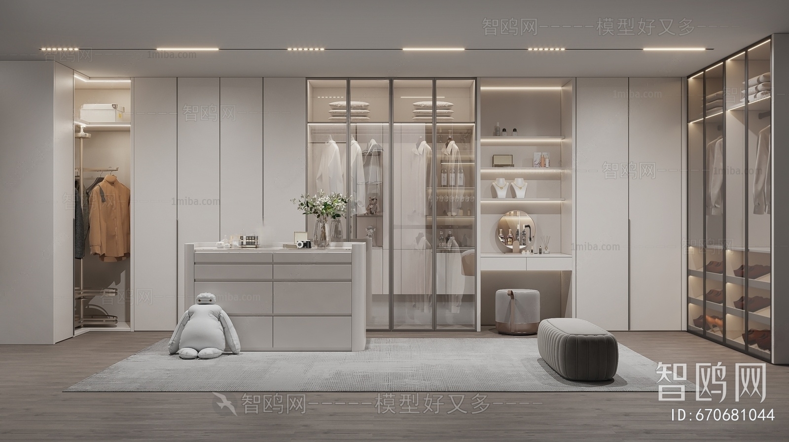 Modern Clothes Storage Area