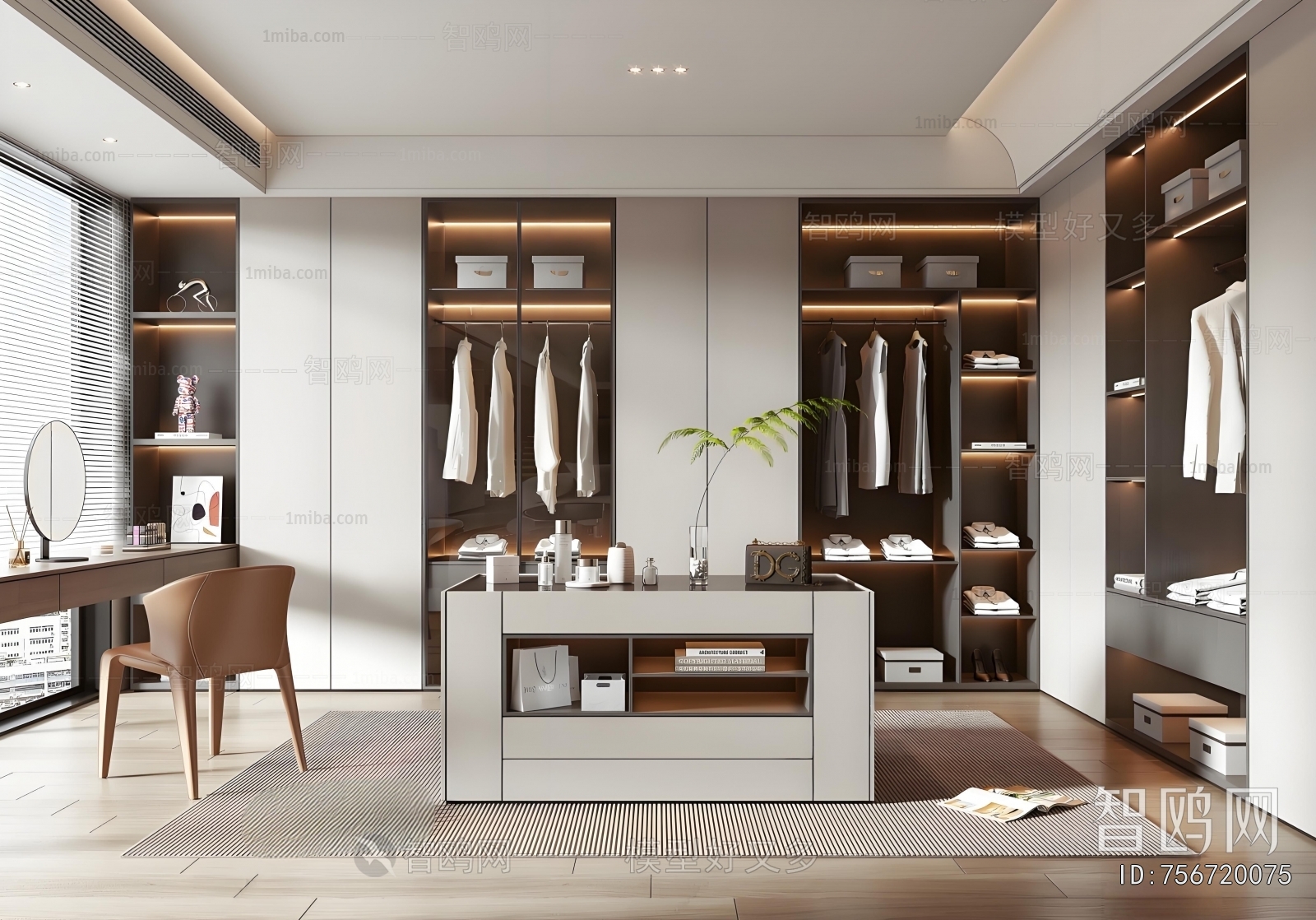 Modern Clothes Storage Area