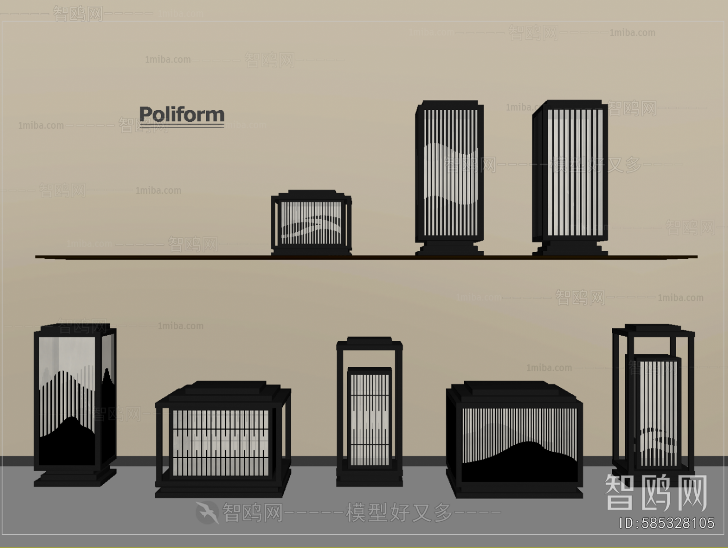 New Chinese Style Outdoor Light