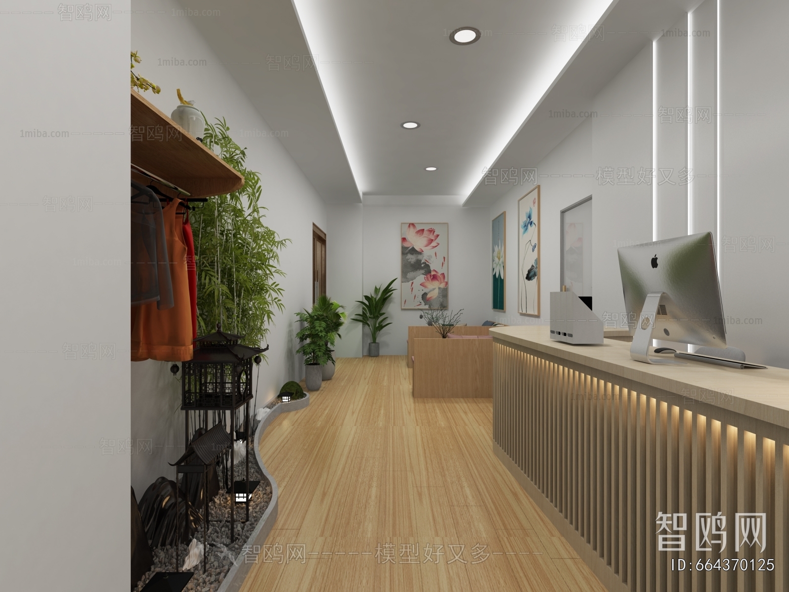 New Chinese Style Yoga Room