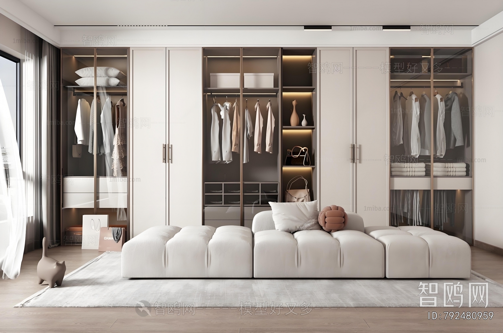 Modern Clothes Storage Area