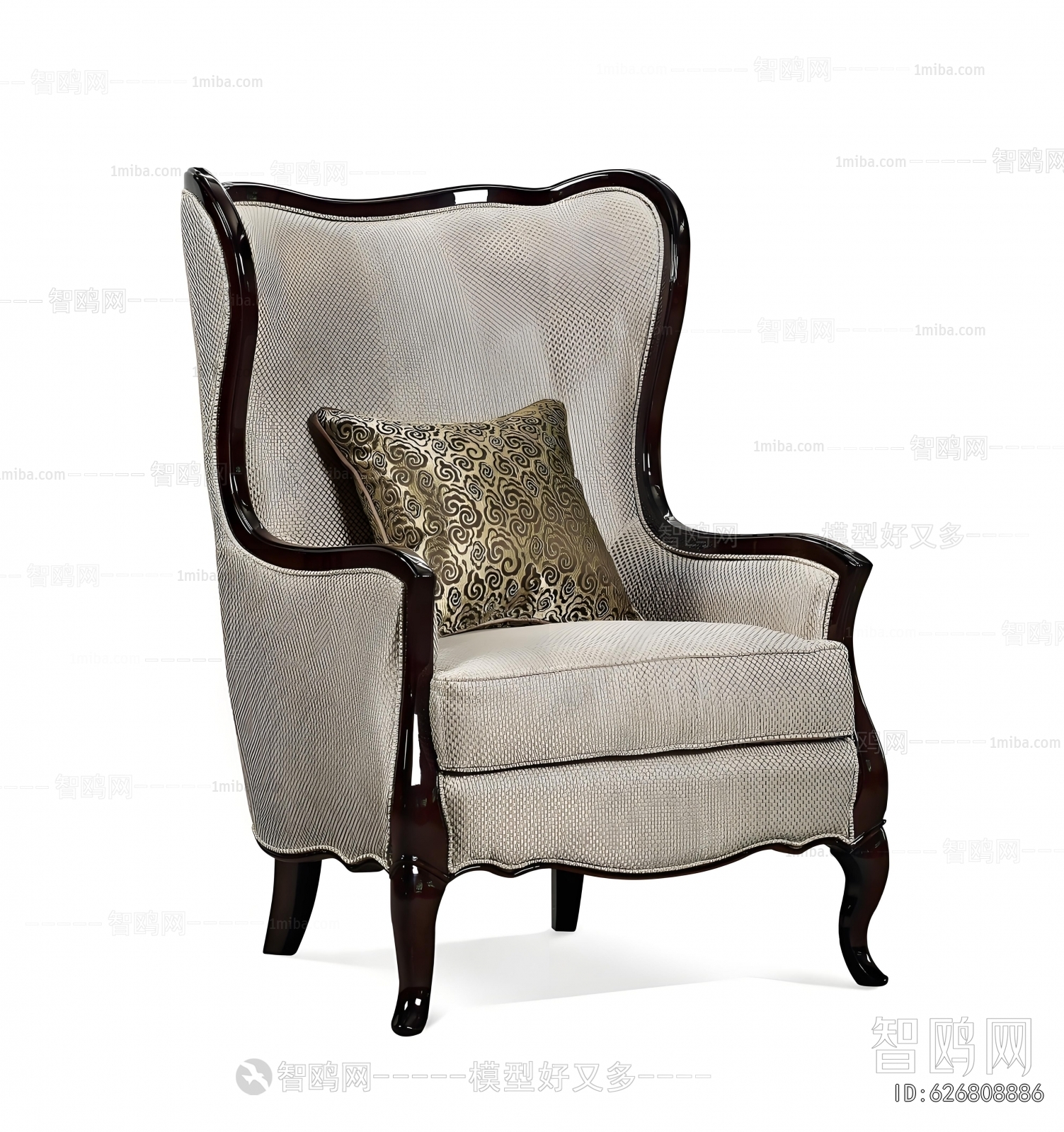 Simple European Style Single Sofa