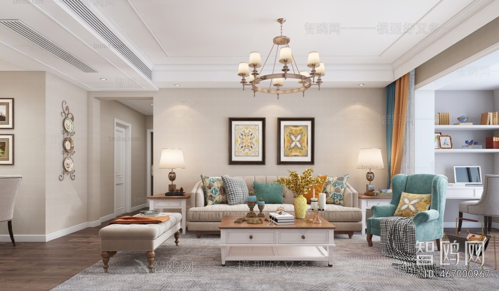 American Style A Living Room