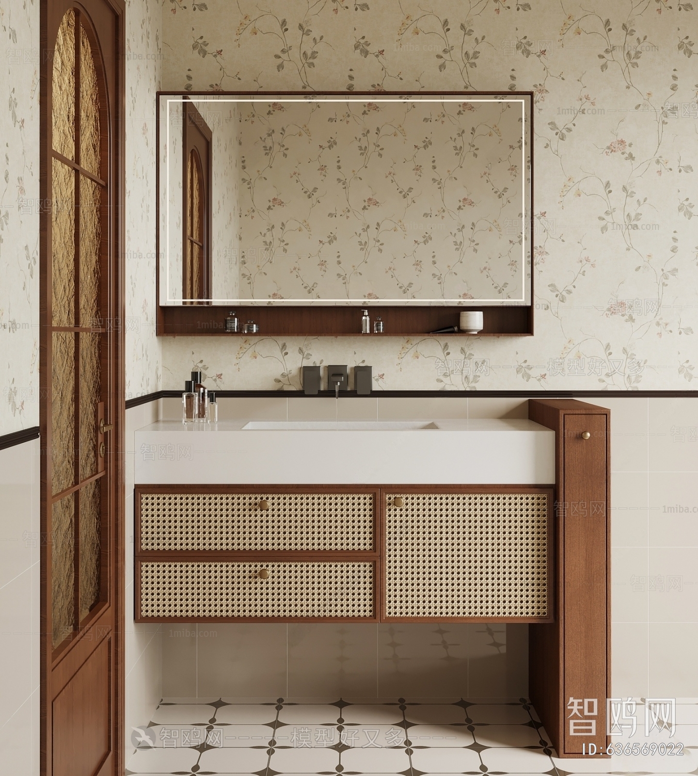 French Style Bathroom Cabinet