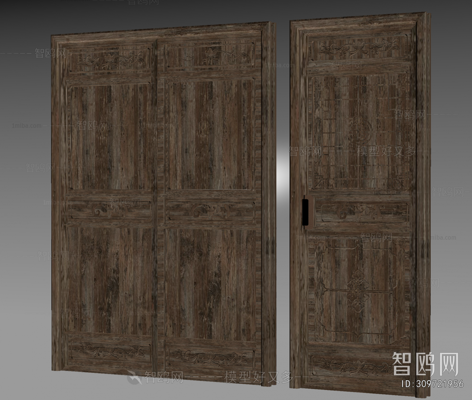 Chinese Style Double Door
