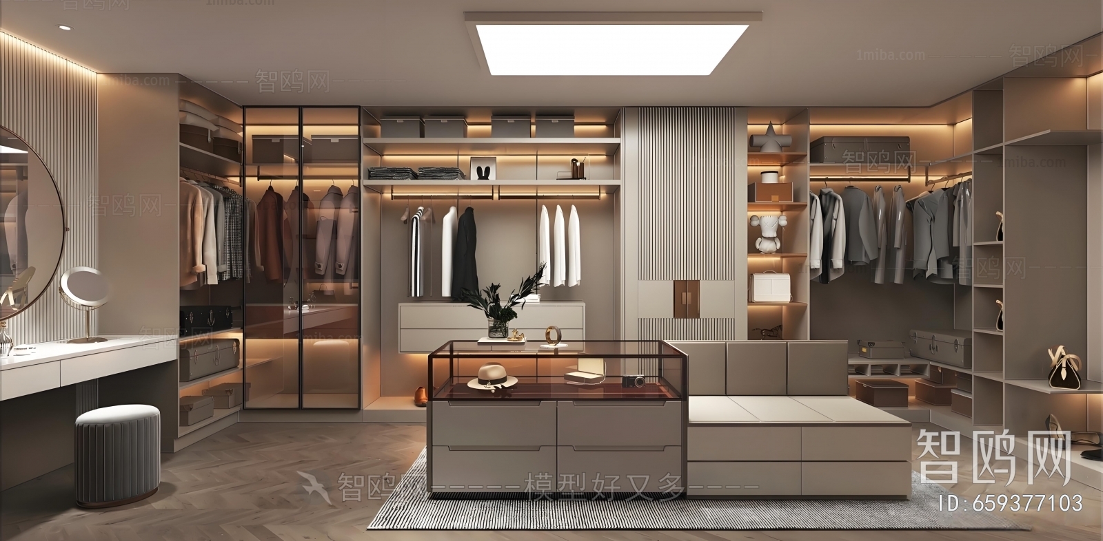 Modern Clothes Storage Area