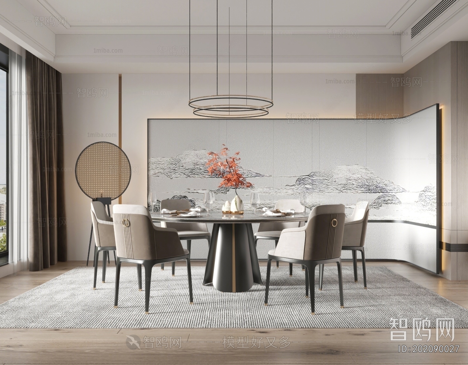 New Chinese Style Dining Room