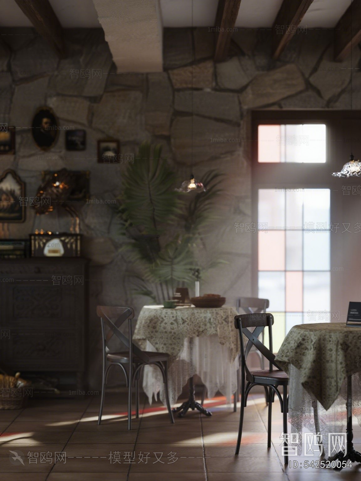 Retro Style Idyllic Style Restaurant